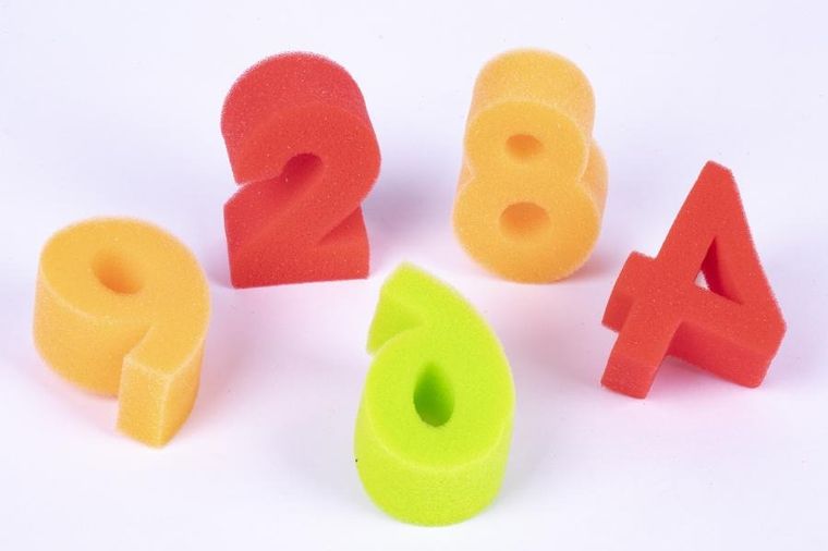 Apli Kids, Cyfry, pieczątki z gąbki