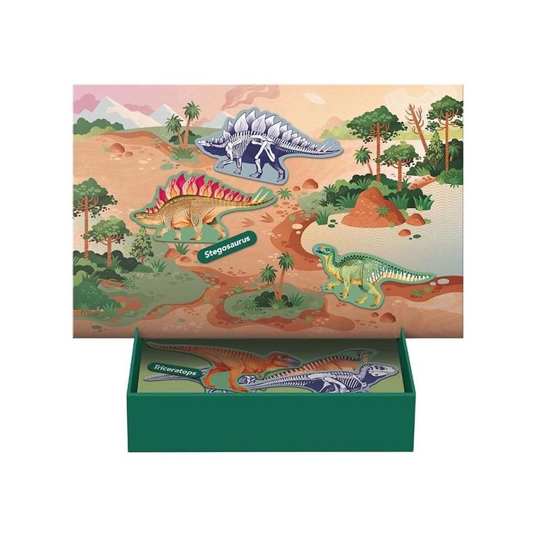 Apli Kids, Dino, magnetyczna układanka edukacyjna z kartami