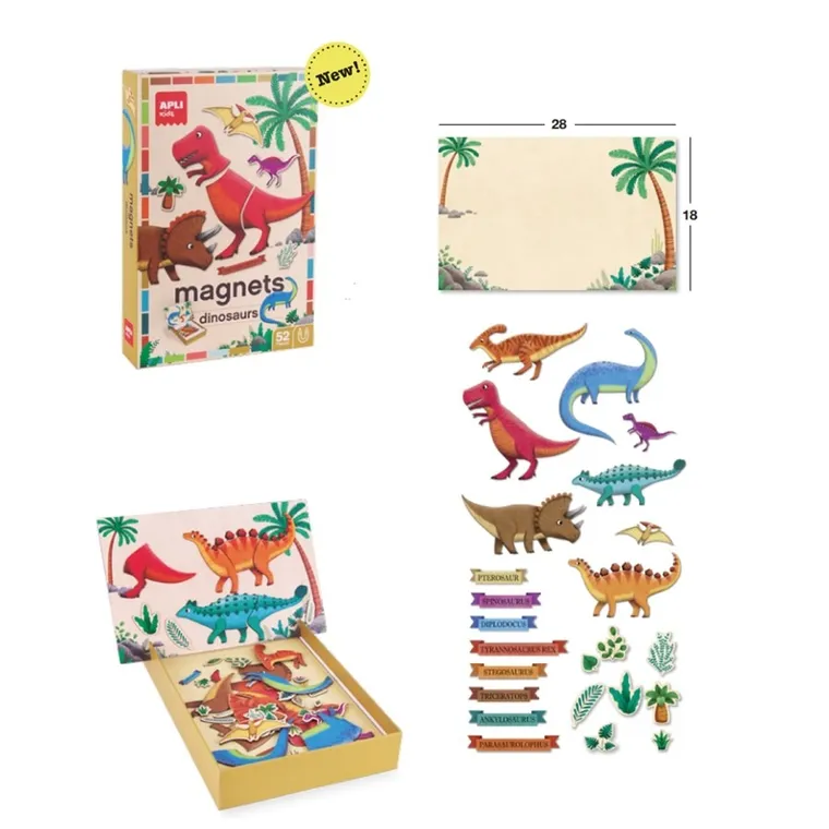 Apli Kids, Dinozaury, magnetyczna układanka