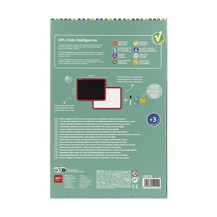 Apli Kids, dwustronna suchościeralna i magnetyczna tablica