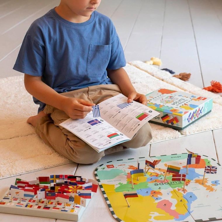 Apli Kids, Flagi Europy, układanka edukacyjna