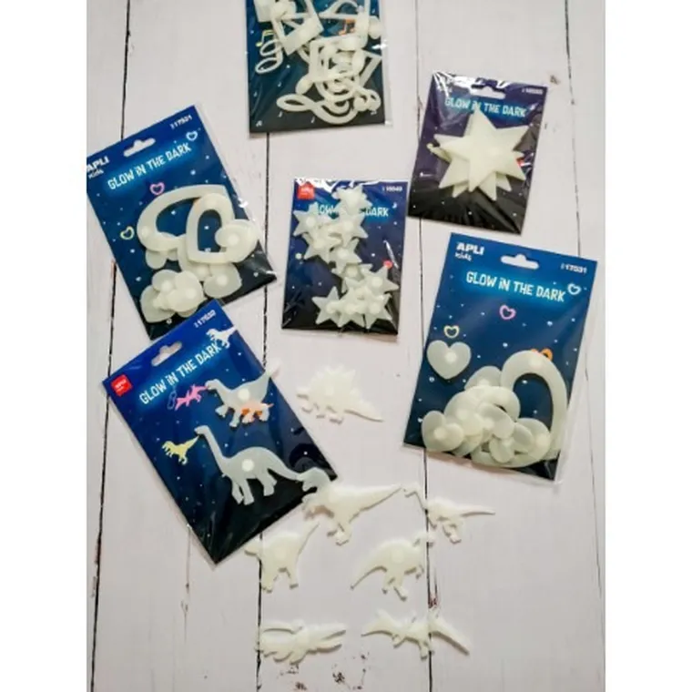 Apli Kids, fluorescencyjne naklejki, księżyce