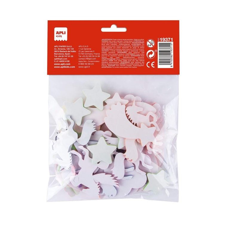 Apli Kids, Jednorożce, naklejki z pianki EVA, 40 szt.