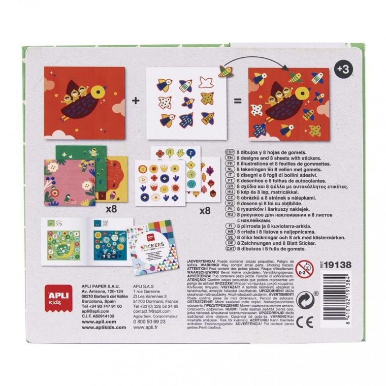 Apli Kids, Liliput, zestaw z naklejkami