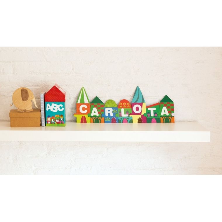 Apli Kids, Litery, puzzle w kartonowym domku, 40 elementy