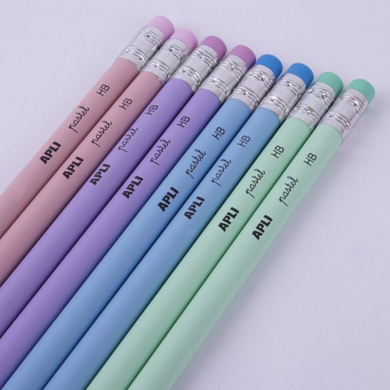 Apli Kids, Nordik Collection, zestaw ołówków z gumką, 8 szt.