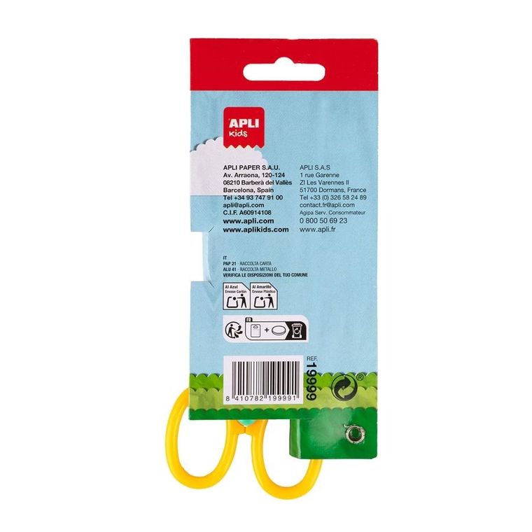 Apli Kids, nożyczki szkolne, fala, 13 cm