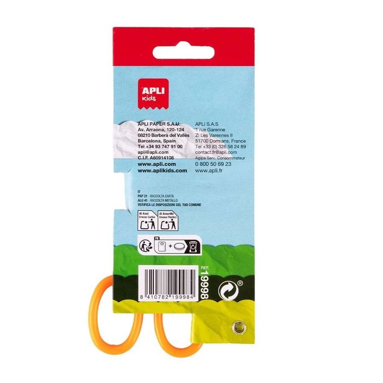 Apli Kids, nożyczki szkolne, fala, 13 cm