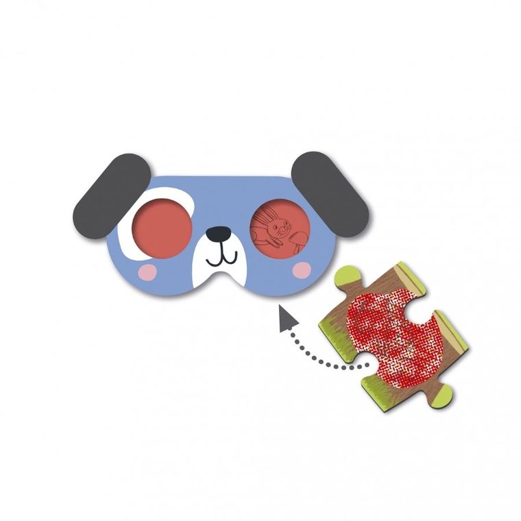 Apli Kids, Psy, puzzle z magicznymi okularami