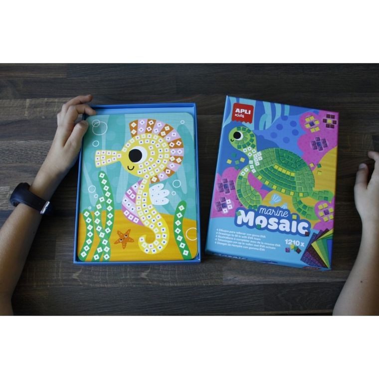 Apli Kids, zestaw artystyczny, mozaika, konik morski