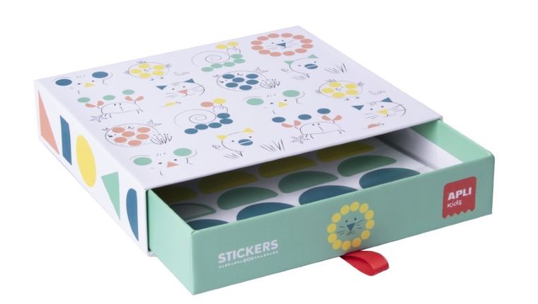 Apli Kids, zestaw z naklejkami geometrycznymi, zwierzęta