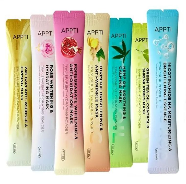 Appti, odżywcza maseczka w saszetkach, różana, 1 szt.