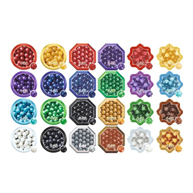Aquabeads, Błyszczące koraliki wodne, zestaw uzupełniający, 2000 elementów, 31995