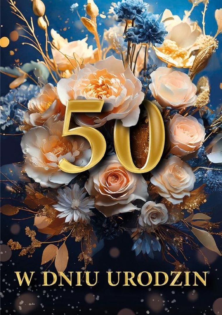 Armin Style, karnet B6 z kopertą, urodziny 50