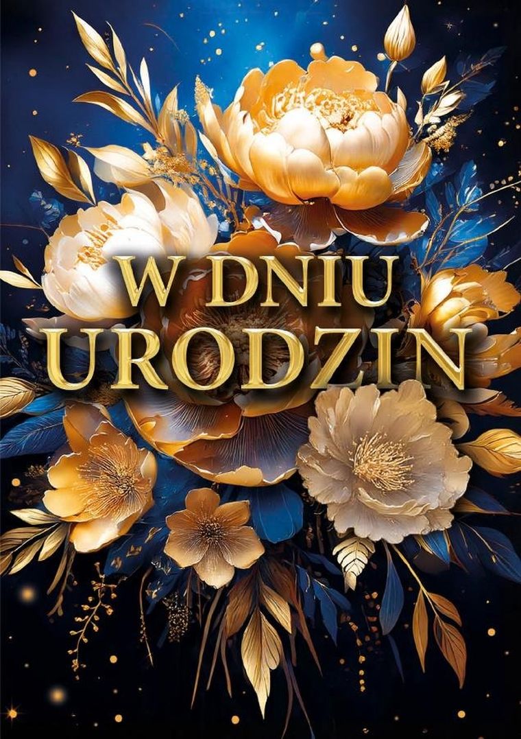 Armin Style, karnet B6 z kopertą, urodziny, granatowy