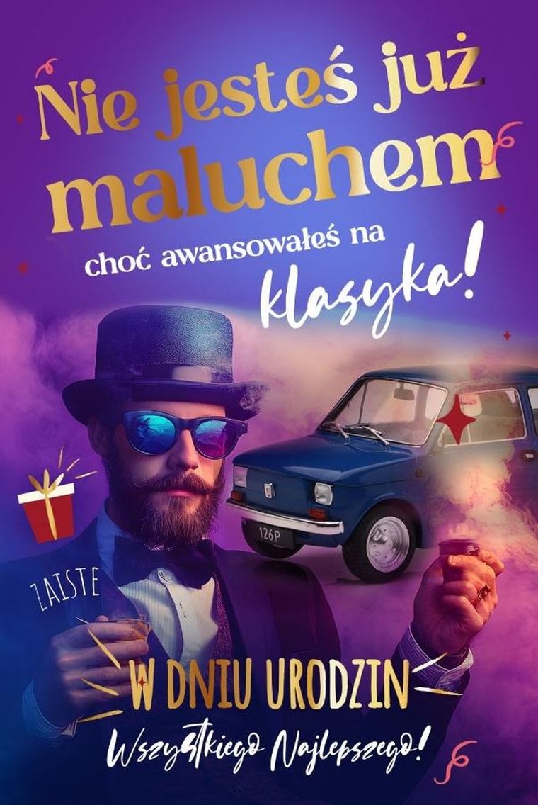 Armin Style, karnet urodzinowy z kopertą, 13-21 cm