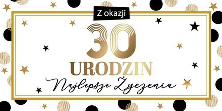 Armin Style, pudełko ozdobne na pieniądze, 30 urodziny