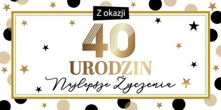 Armin Style, pudełko ozdobne na pieniądze, 40 urodziny