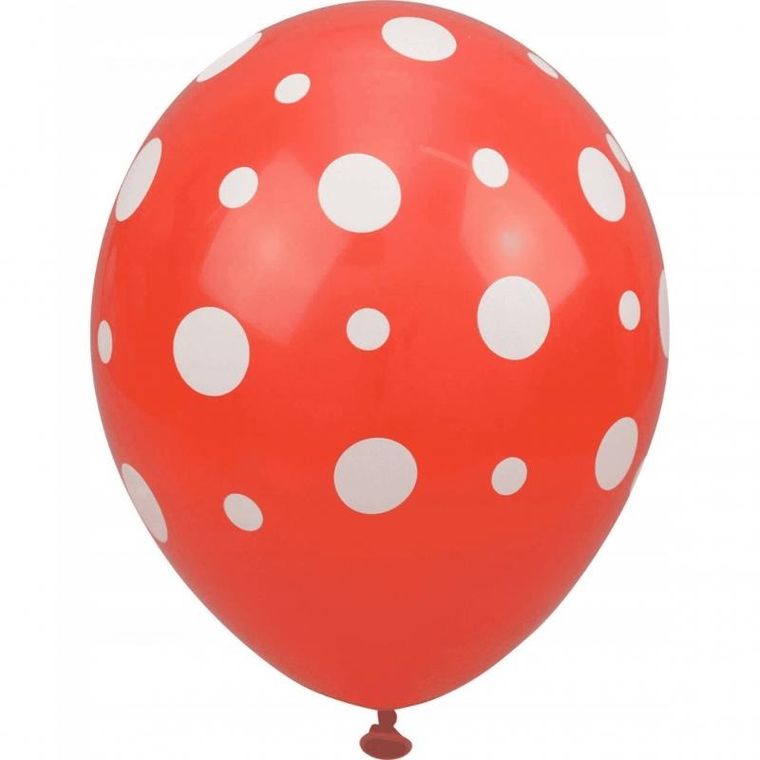 Arpex, balony, kropki, 28 cm, 5 szt.