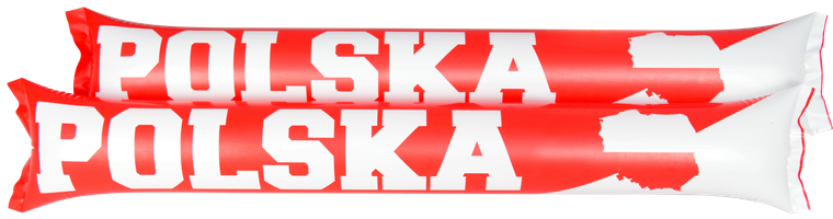 Arpex, Biało-Czerwoni, pałeczki dmuchane, 2 szt.