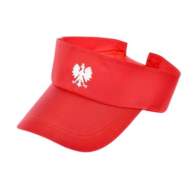 Arpex, opaska z daszkiem, biało-czerwoni