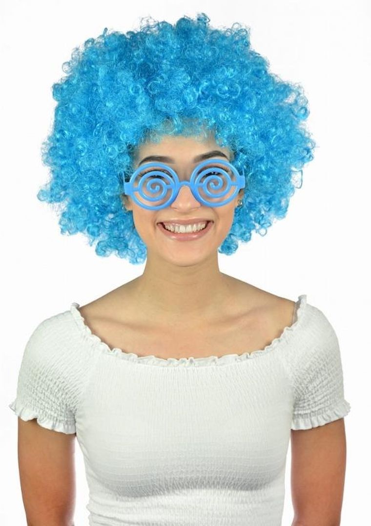 Arpex, Peruka afro XXL, niebieska