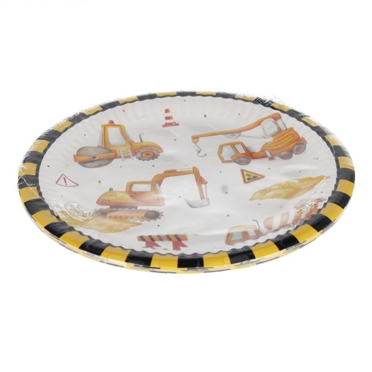 Arpex, talerz papierowy, Plac Budowy, 8 szt.