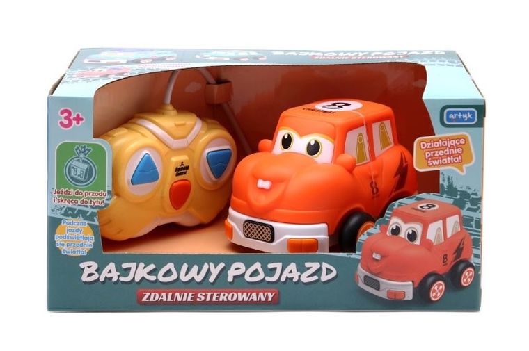 Artyk, Bajkowy pojazd zdalnie sterowany, pomarańczowy