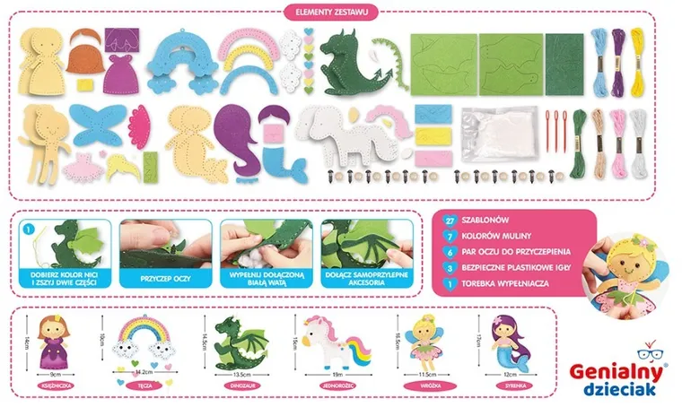 Askato, Genialny dzieciak, baśnie, filcowe wyszywanki