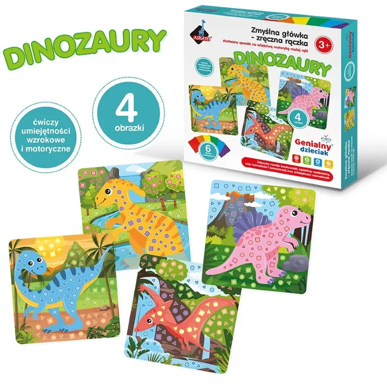 Askato, Genialny dzieciak, Zmyślna główka - zręczna rączka, dinozaury