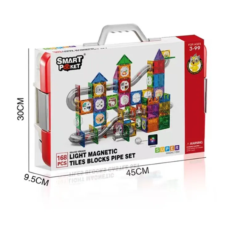 Askato, klocki magnetyczne, 168 elementów