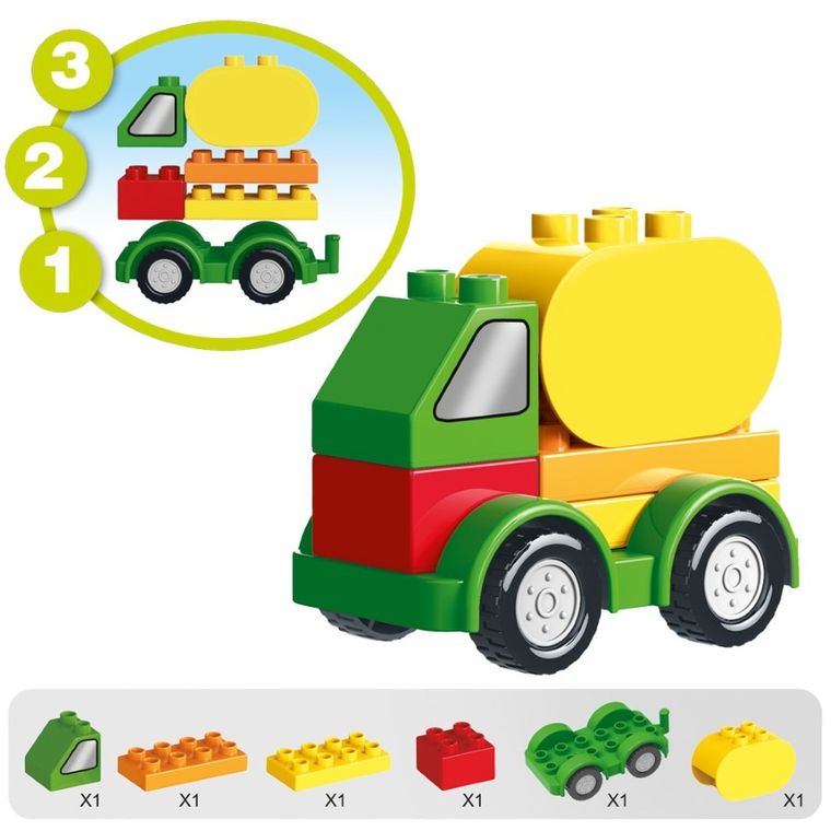 Askato, Klocki Małych Geniuszy, Autko, 6 elementów