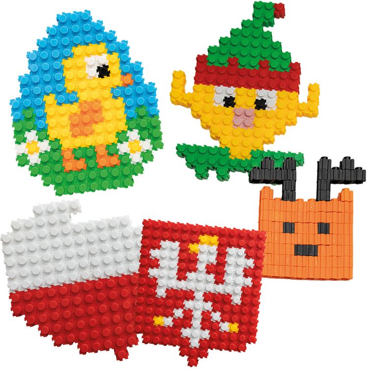 Askato, Klocki Małych Geniuszy, klocki konstrukcyjne, 685 elementów