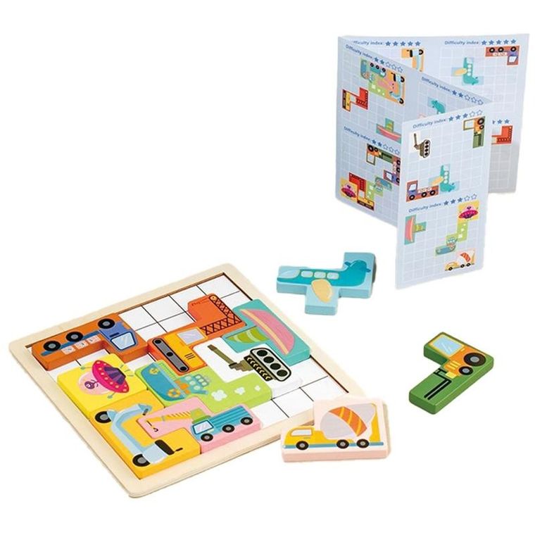 Askato, Pomysłowy skrzat, sprytne pojazdy, drewniana układanka