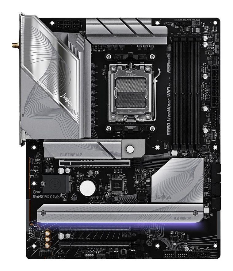 ASRock, płyta główna, B850 LIVEMIXER WIFI AM5 4DDR5 USB3.2 ATX