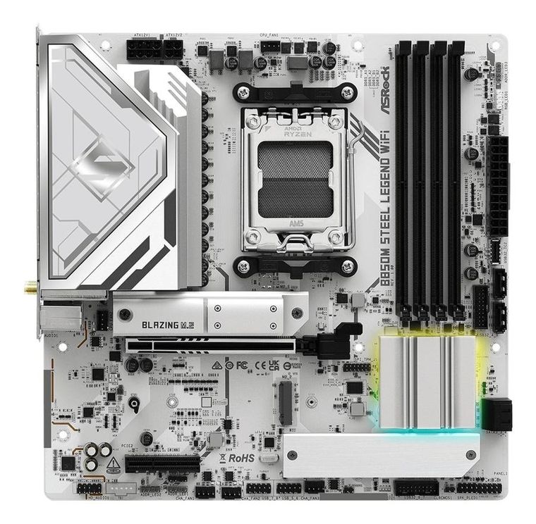 ASRock, płyta główna, B850M STEEL LEGEND WIFI AM5 4DDR5 HDMI/DP mATX