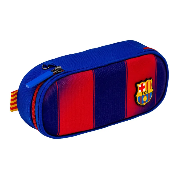 Astra, FC Barcelona, piórnik owalny, niebieski