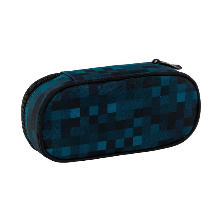 Astrabag, piórnik owalny, Blue Pixel