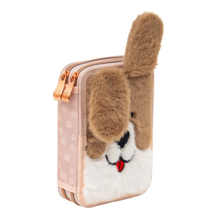 Astrabag, piórnik rozkładany, podwójny, z wyposażeniem, Fluffy Puppy