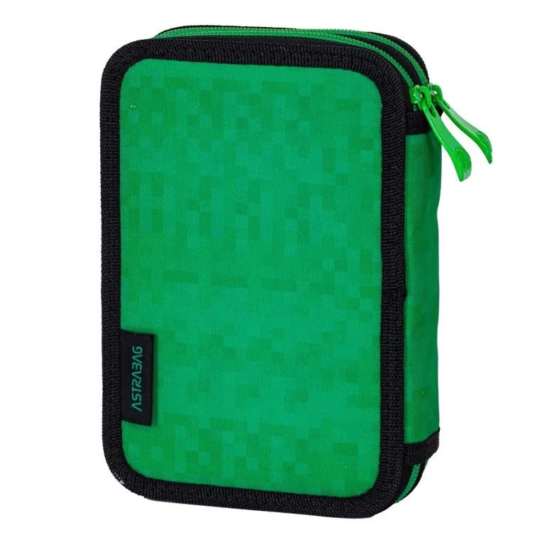 Astrabag, piórnik rozkładany, podwójny, z wyposażeniem, Pixel Hero