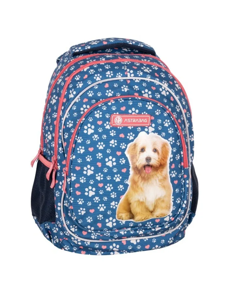 Astrabag, plecak szkolny, 3-komorowy, Cute Puppy