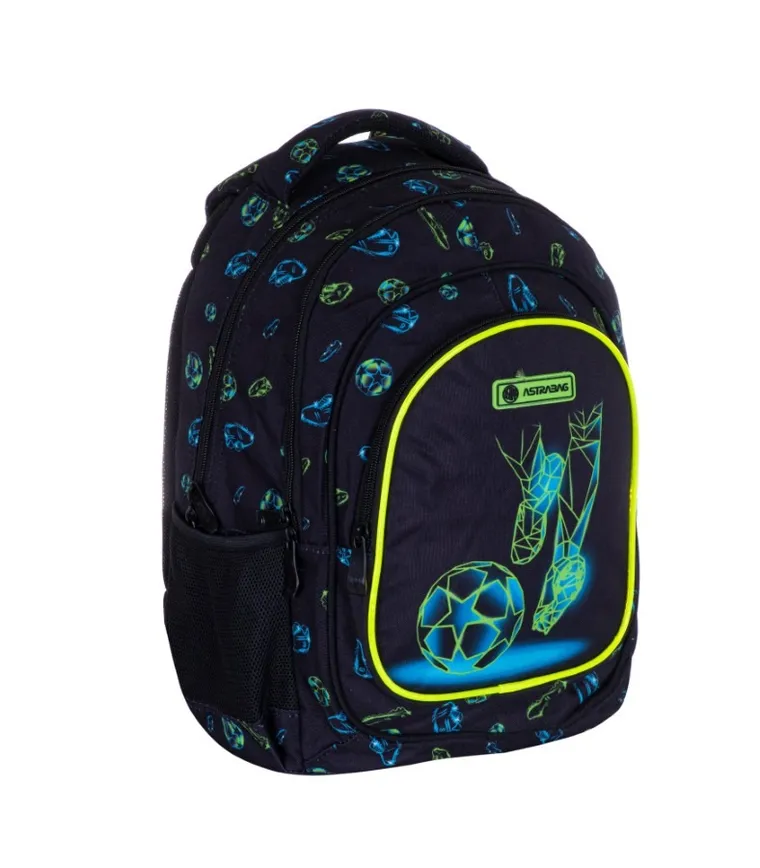 Astrabag, plecak szkolny, 3-komorowy, Football Motion