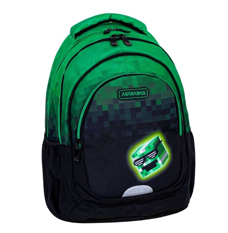 Astrabag, plecak szkolny, 3-komorowy, Pixel Hero