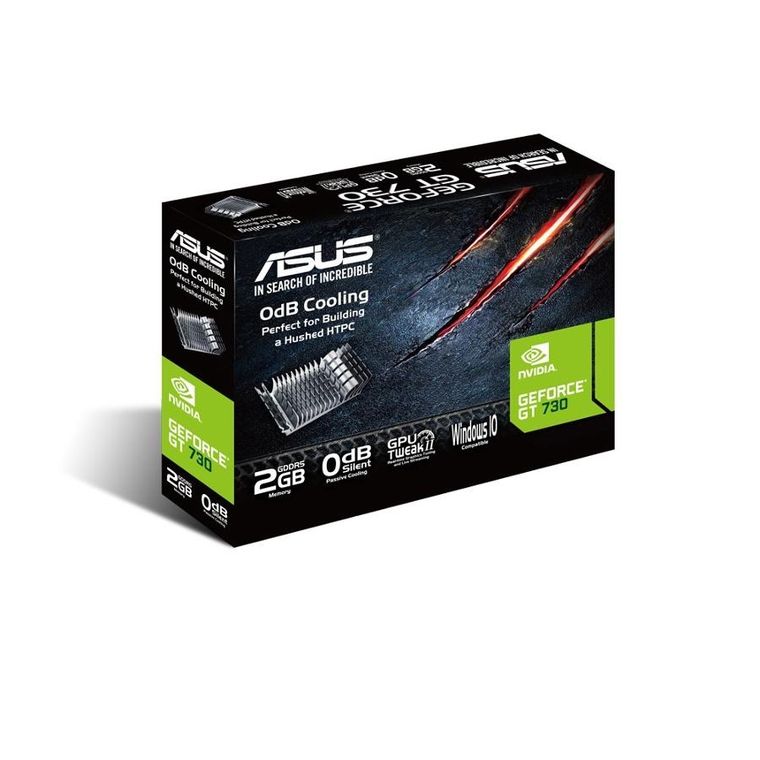 Asus, karta graficzna, NVIDIA GF GT 730, 2048MB, GDDR5 64b PCI-E 2.0, 902MHz/5010MHz
