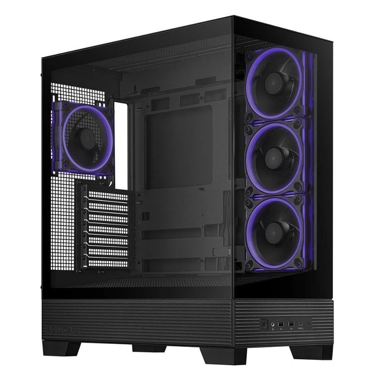 Asus, obudowa komputerowa, A31 PLUS TG ARGB BLACK