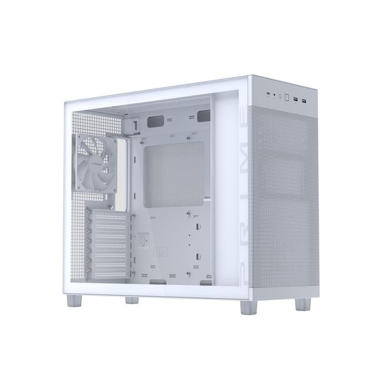 Asus, obudowa komputerowa, PRIME AP303 TG WHITE