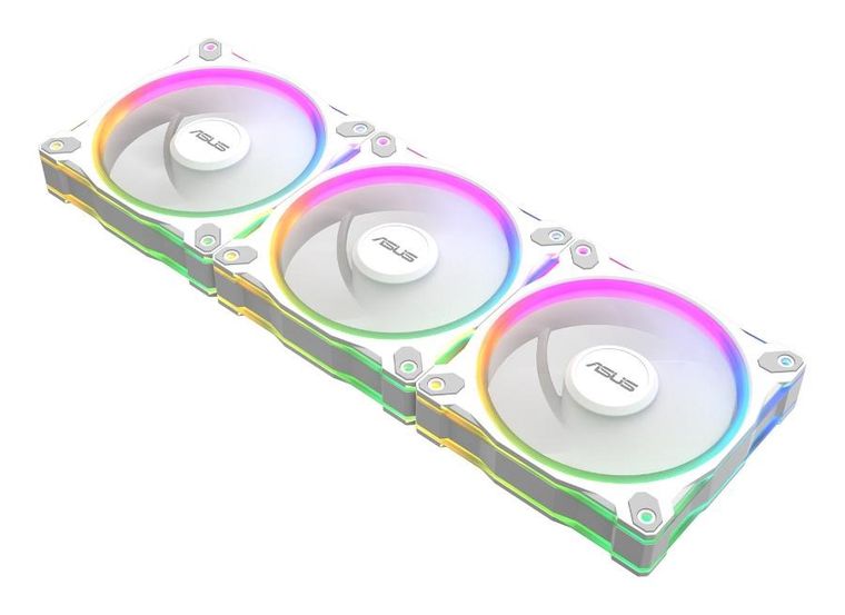 Asus, Prime, wentylator, biały, ARGB, MR120 FAN