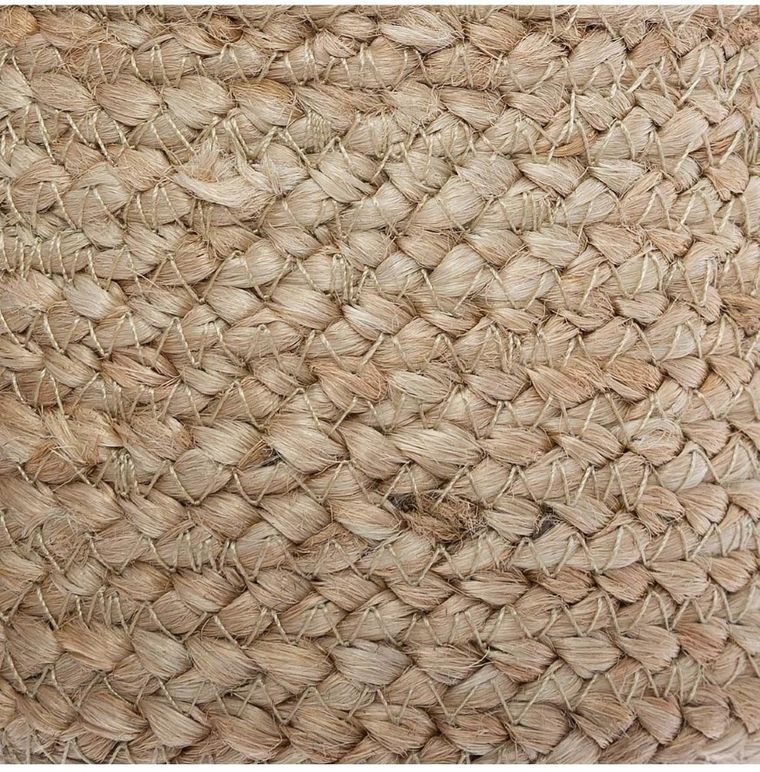 Atmosphera, 3 kosze do przechowywania, z juty, okrągłe, naturalny + czarny