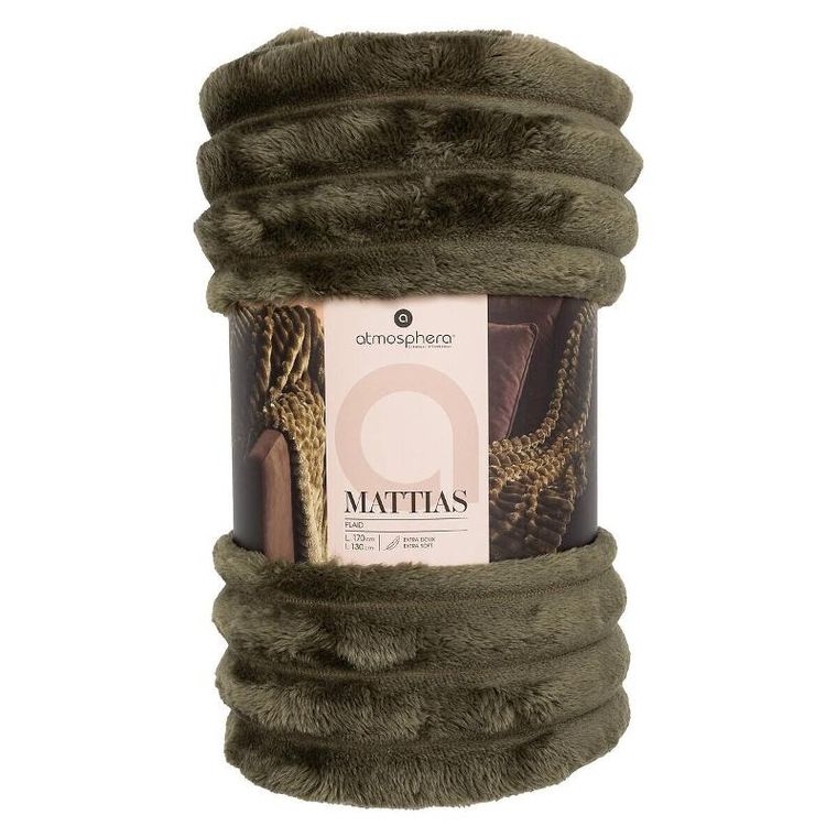 Atmosphera, Astbox, koc w prążki, 130-170 cm