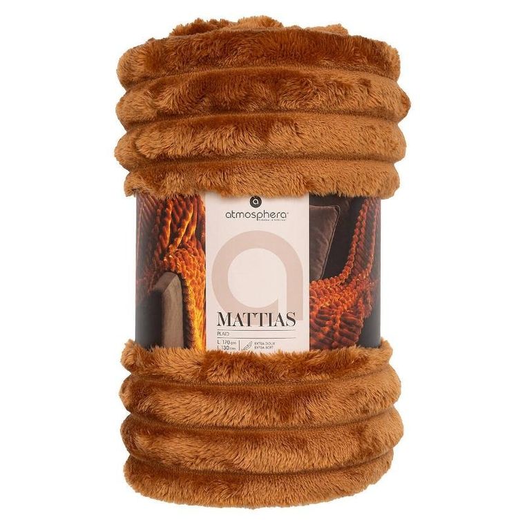 Atmosphera, Astbox, koc w prążki, 130-170 cm